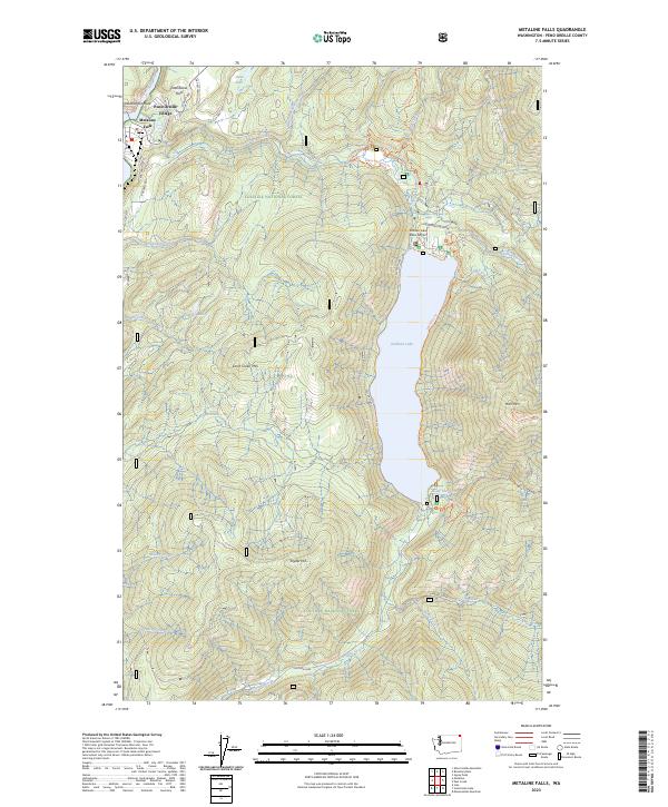 Metaline Falls 2023 topographic map thumbnail