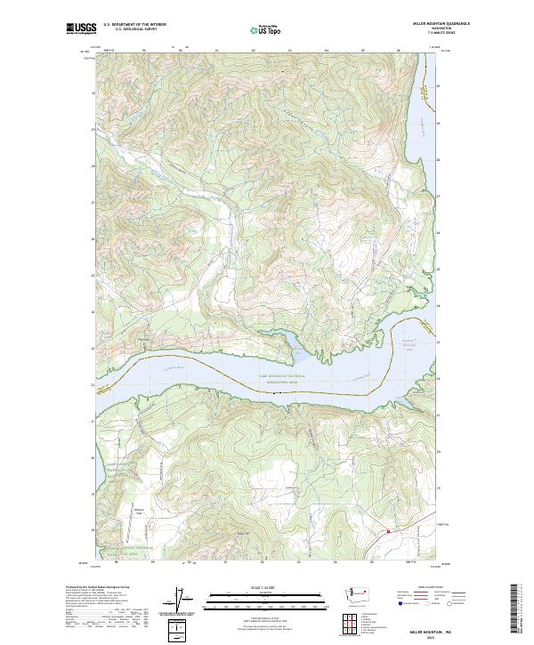 Miller Mountain 2023 topographic map thumbnail
