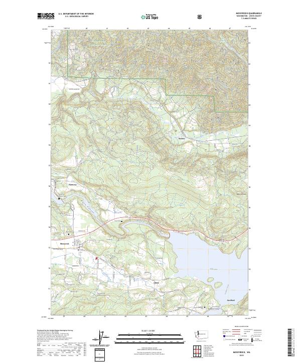 Mossyrock topographic map thumbnail