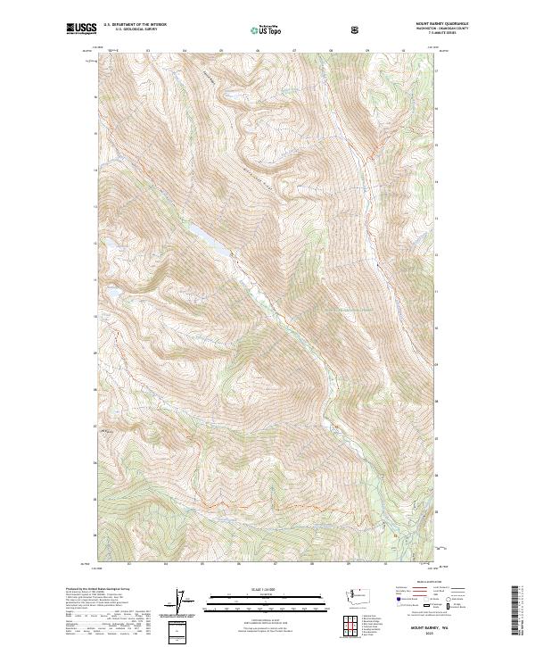 Mount Barney topographic map thumbnail