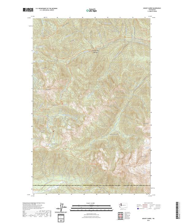 Mount Carrie topographic map thumbnail