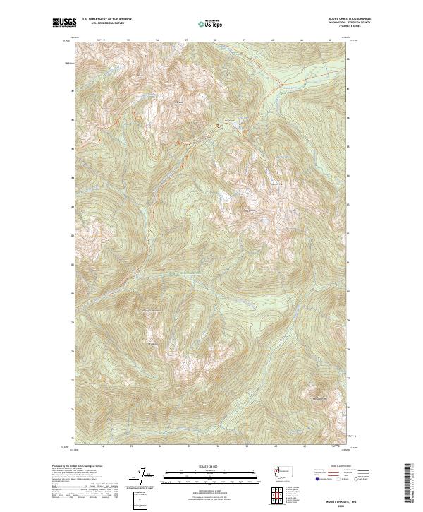 Mount Christie 2023 topographic map thumbnail