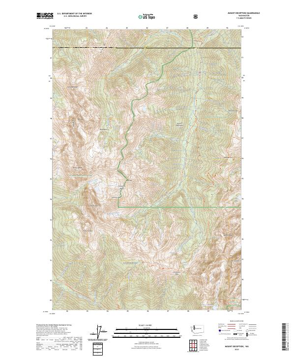 Mount Deception topographic map thumbnail