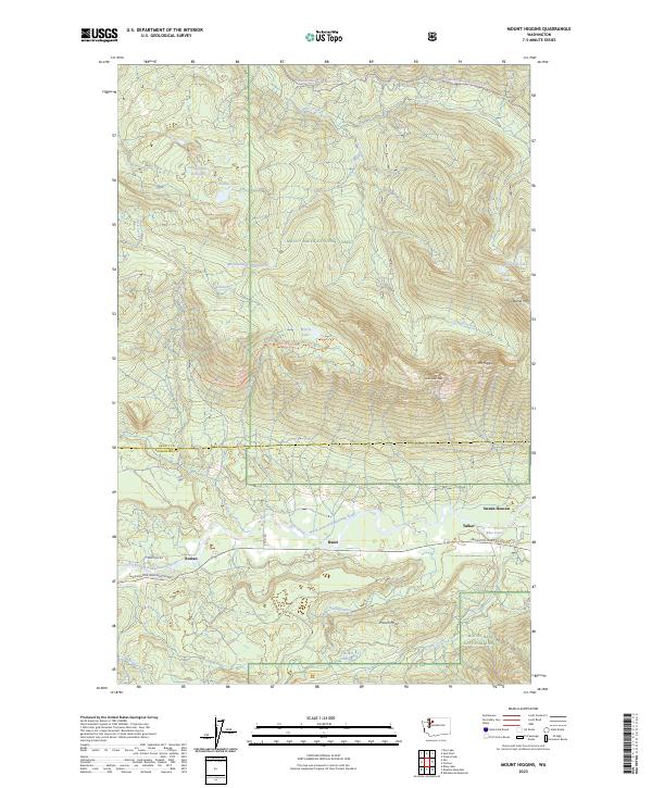 Mount Higgins 2023 topographic map thumbnail