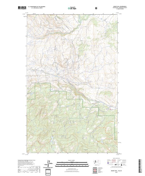 Mount Hull 2023 topographic map thumbnail