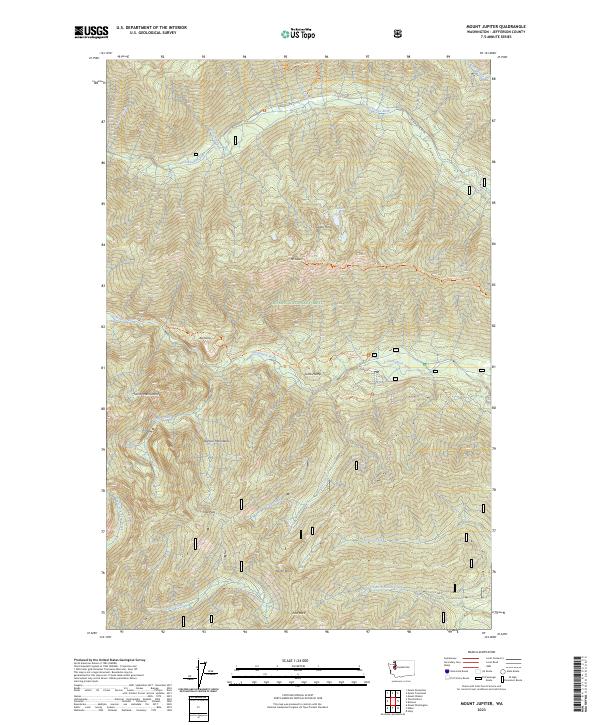 Mount Jupiter topographic map thumbnail