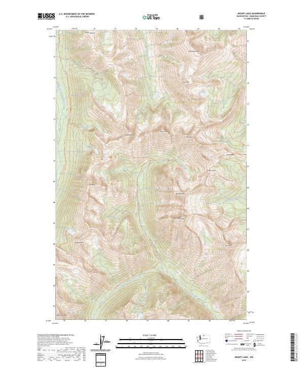Mount Lago 2023 topographic map thumbnail
