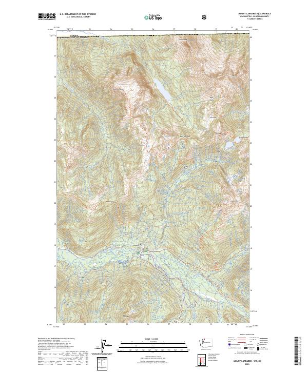 Mount Larrabee topographic map thumbnail