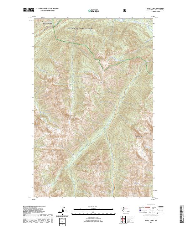Mount Lyall 2023 topographic map thumbnail