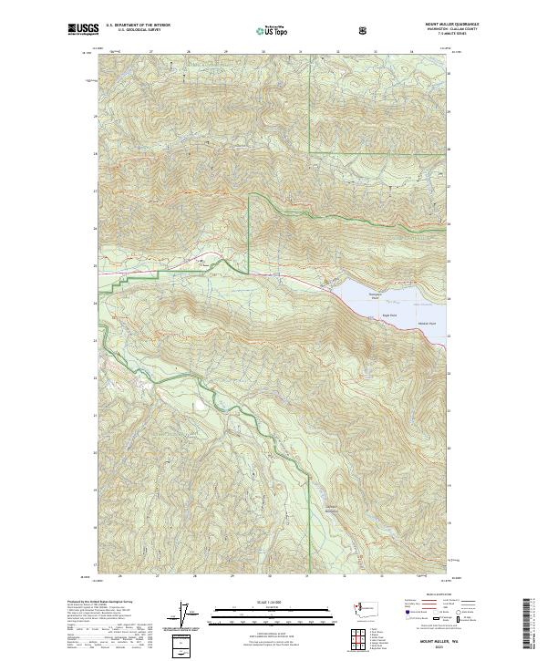 Mount Muller 2023 topographic map thumbnail