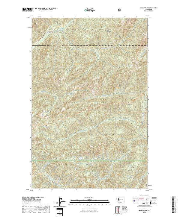 Mount Olson 2023 topographic map thumbnail