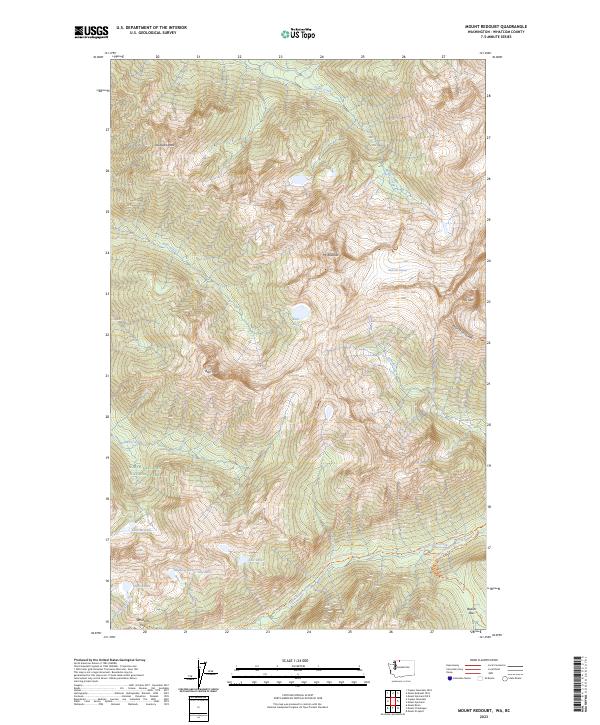 Mount Redoubt 2023 topographic map thumbnail