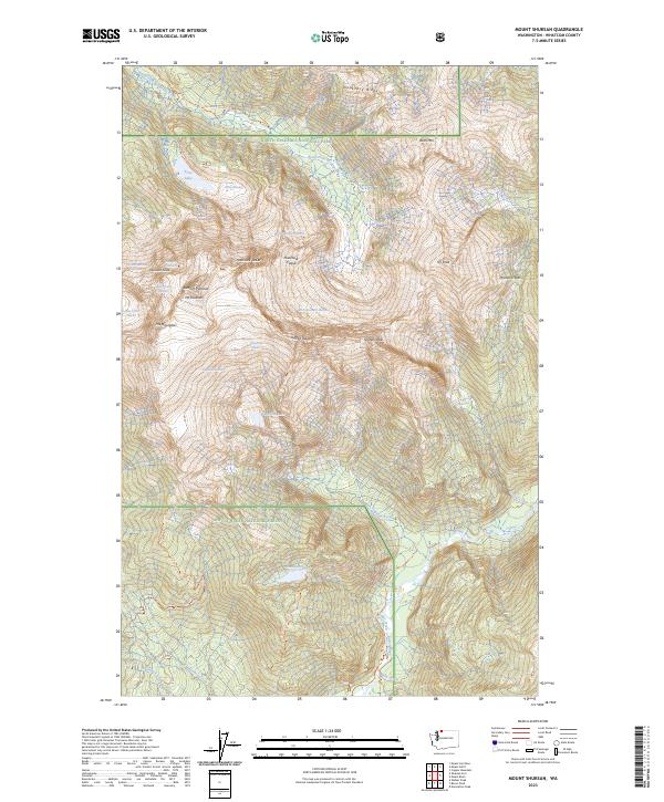 Mount Shuksan 2023 topographic map thumbnail