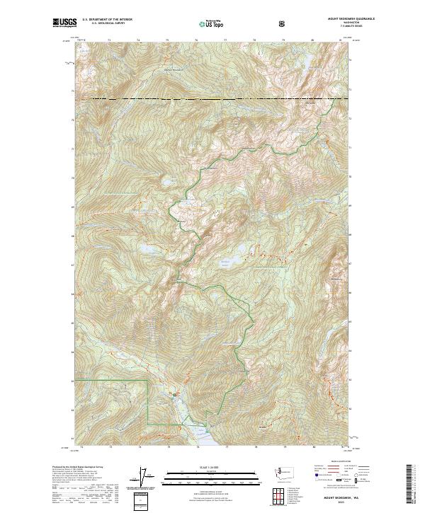 Mount Skokomish topographic map thumbnail