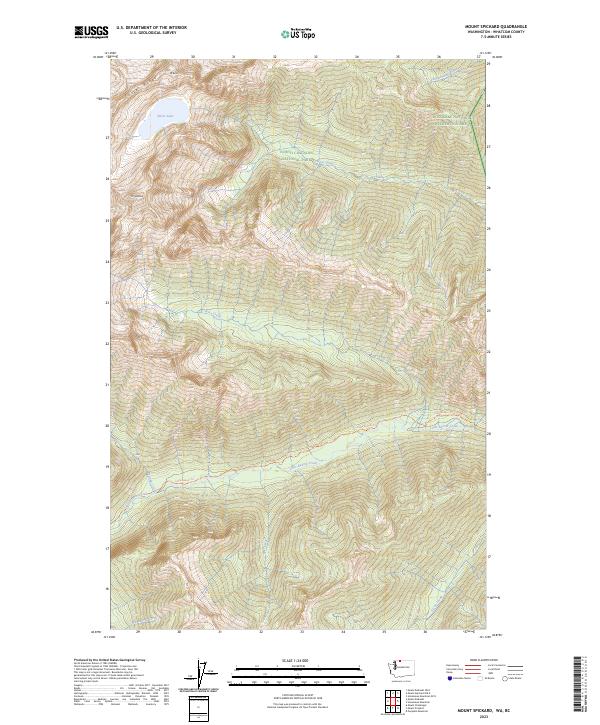 Mount Spickard topographic map thumbnail