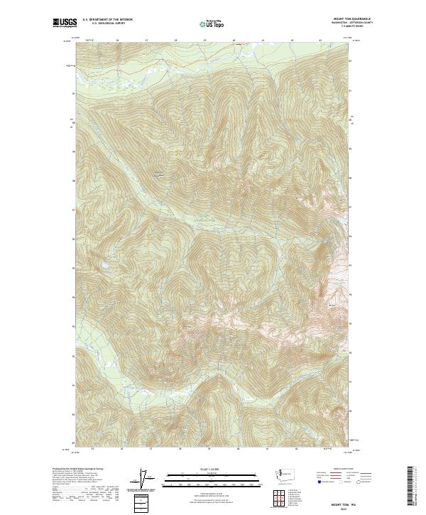 Mount Tom topographic map thumbnail