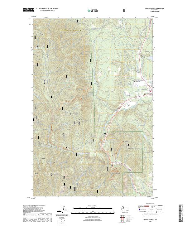 Mount Walker topographic map thumbnail