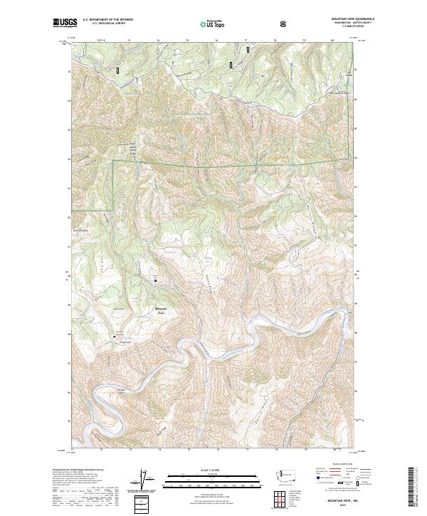 Mountain View topographic map thumbnail