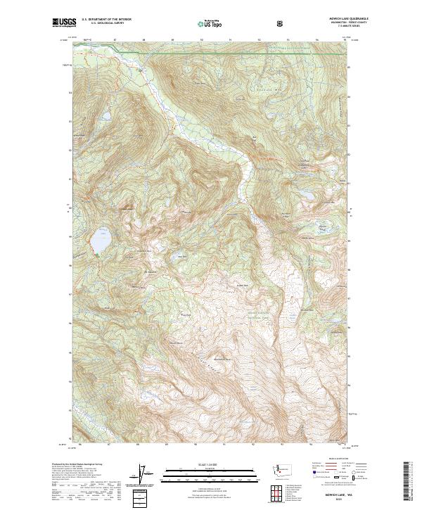 Mowich Lake 2023 topographic map thumbnail