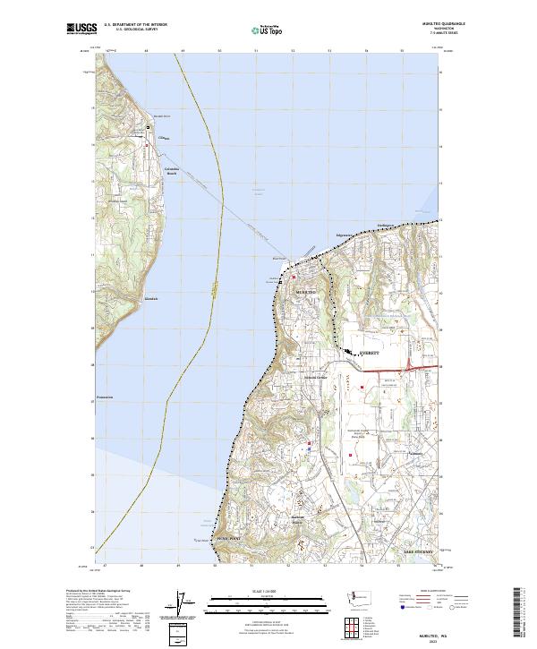 Mukilteo topographic map thumbnail