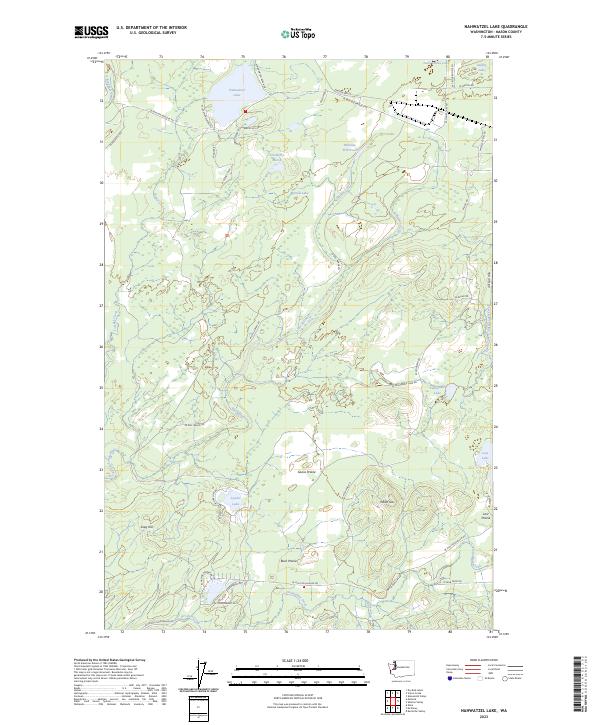 Nahwatzel Lake topographic map thumbnail