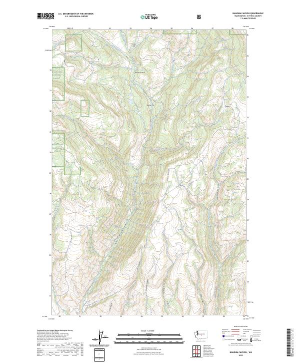 Naneum Canyon 2023 topographic map thumbnail