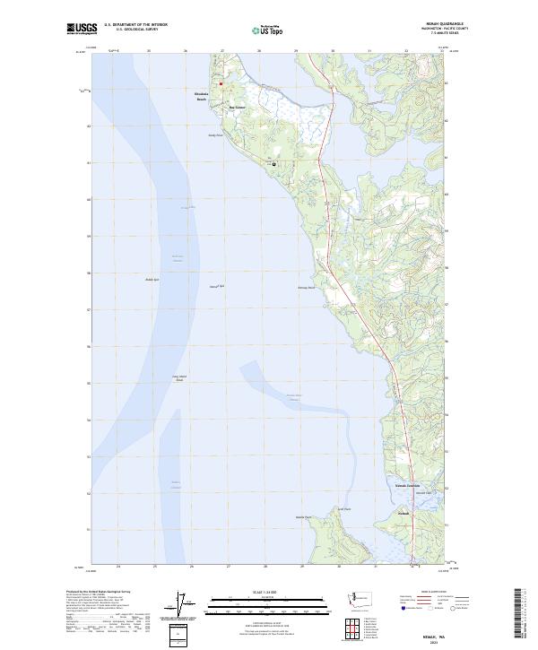 Nemah topographic map thumbnail