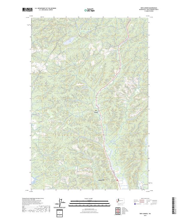 New London topographic map thumbnail