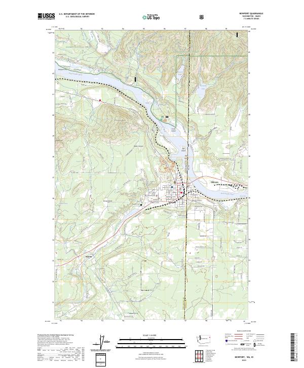 Newport topographic map thumbnail