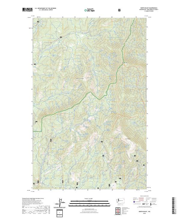 North Baldy topographic map thumbnail