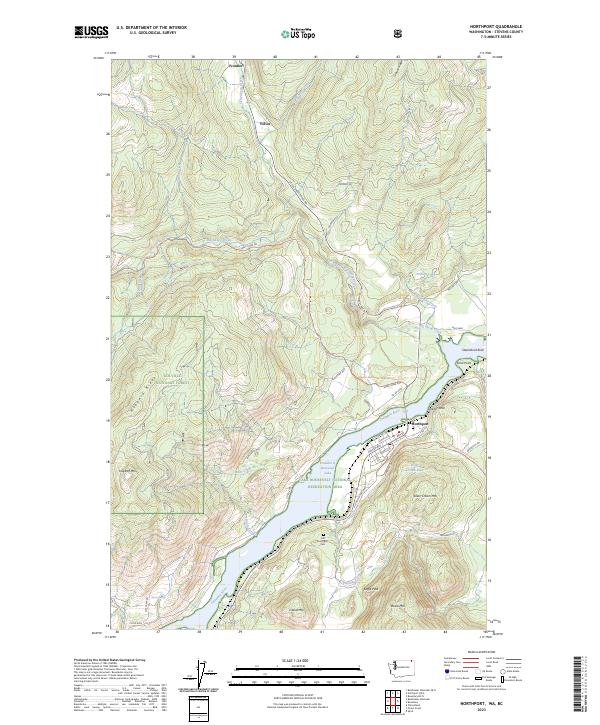 Northport 2023 topographic map thumbnail