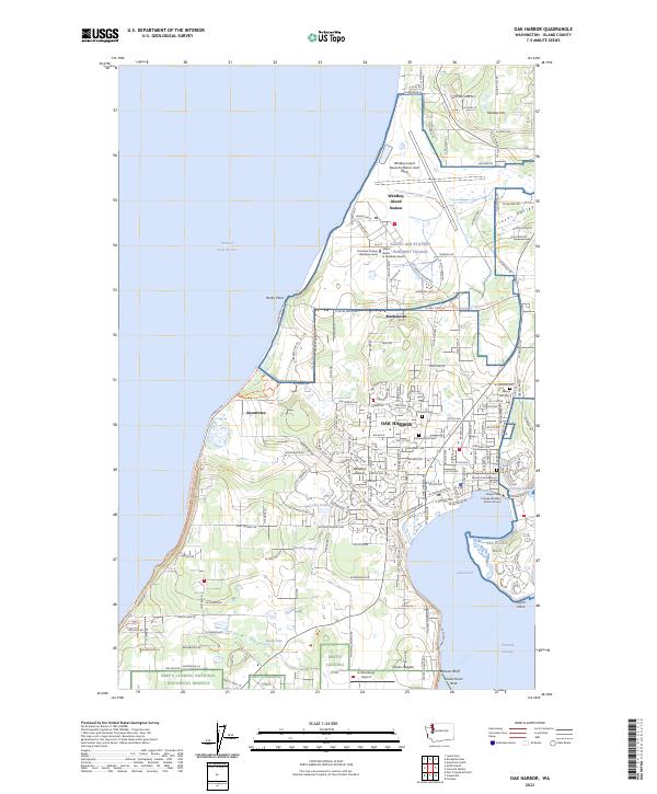 Oak Harbor topographic map thumbnail