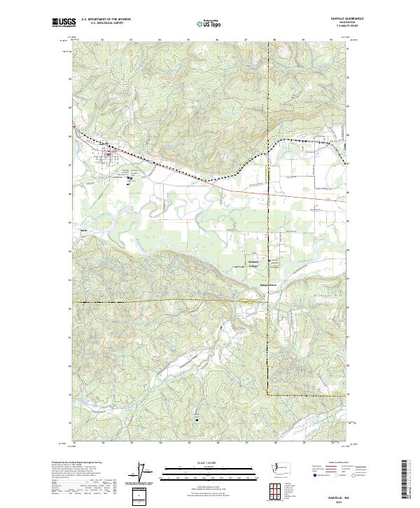 Oakville topographic map thumbnail