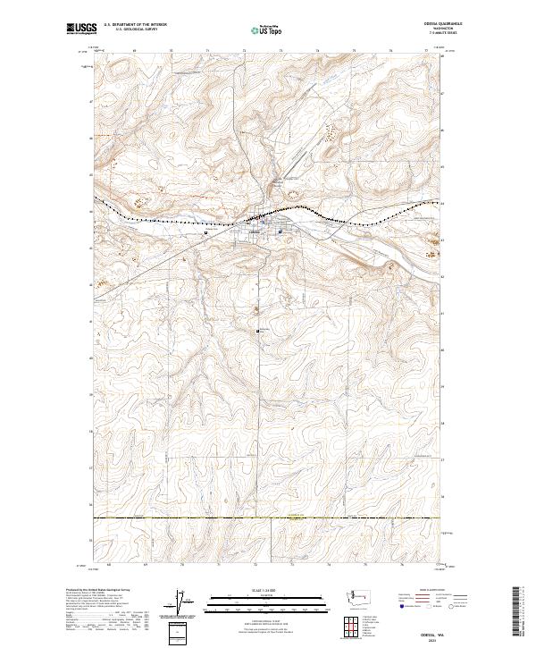 Odessa topographic map thumbnail