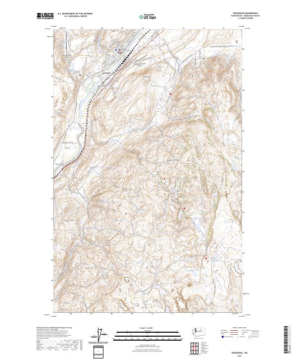 Okanogan topographic map thumbnail