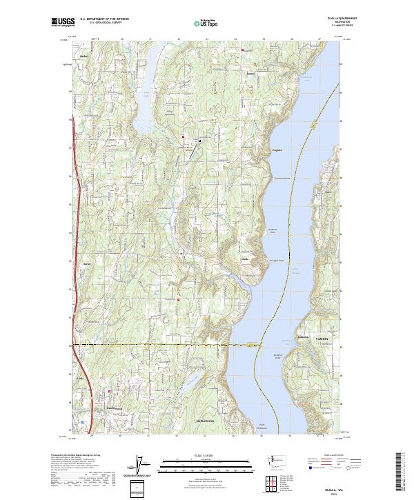 Olalla topographic map thumbnail