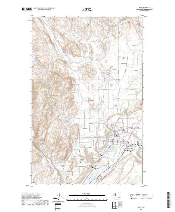 Omak topographic map thumbnail