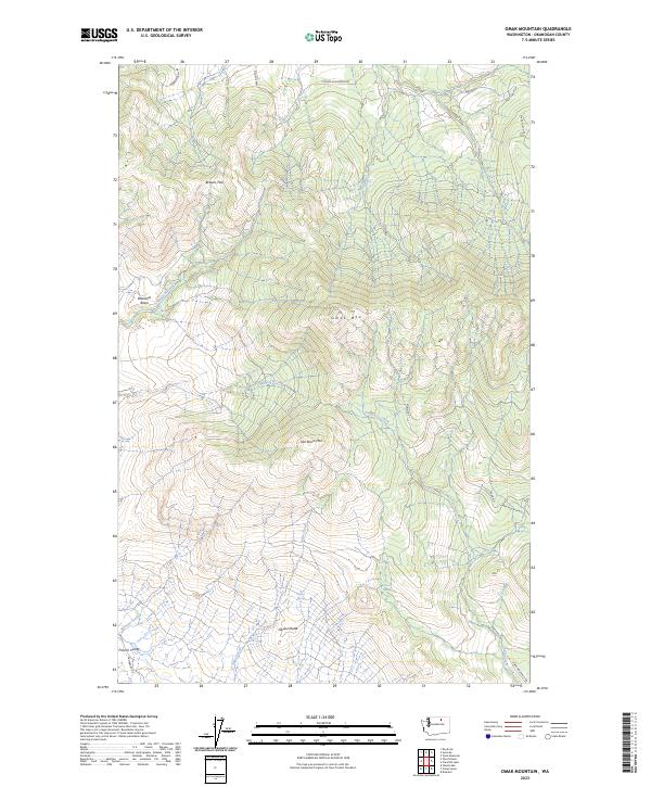 Omak Mountain 2023 topographic map thumbnail