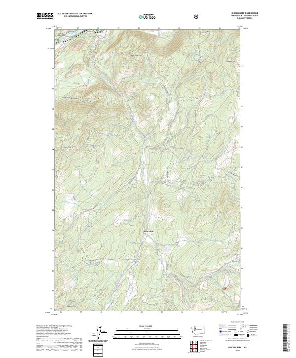 Onion Creek topographic map thumbnail