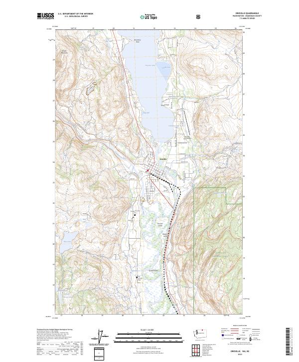 Oroville topographic map thumbnail