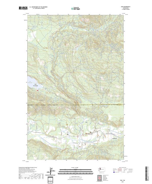 Oso topographic map thumbnail