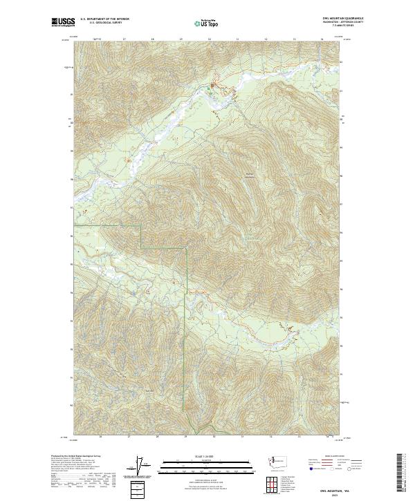 Owl Mountain topographic map thumbnail