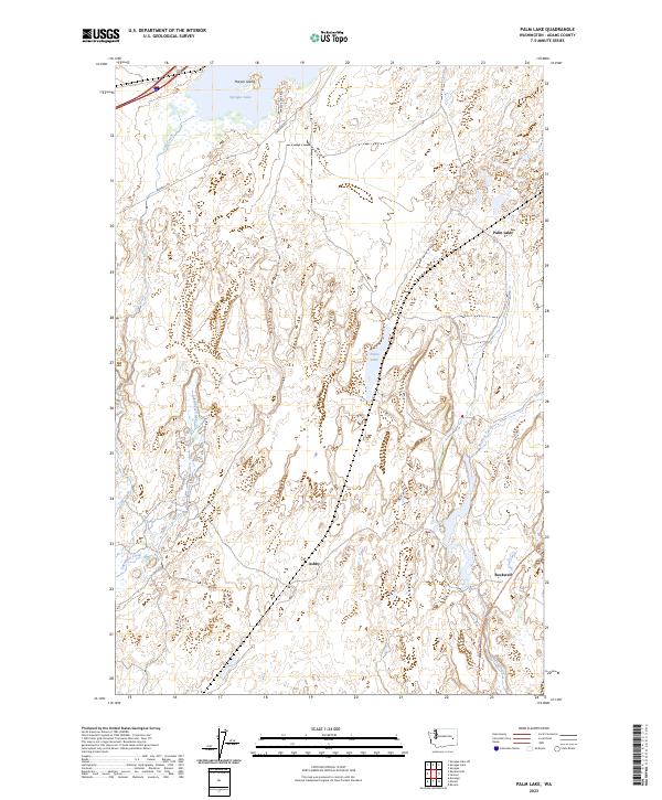 Palm Lake topographic map thumbnail