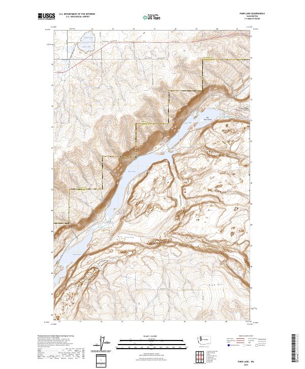 Park Lake 2023 topographic map thumbnail