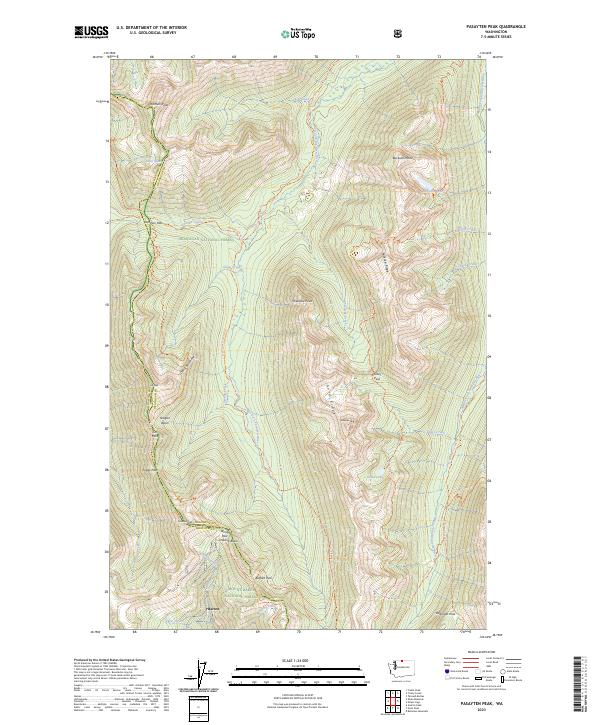 Pasayten Peak 2023 topographic map thumbnail