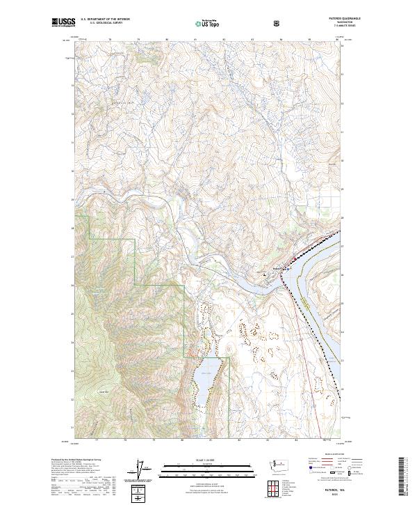 Pateros topographic map thumbnail