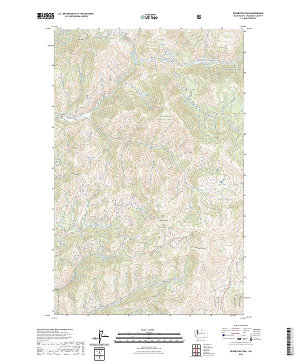 Pearrygin Peak 2023 topographic map thumbnail