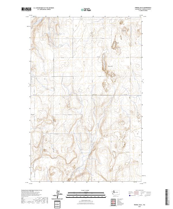 Piersol Hills topographic map thumbnail