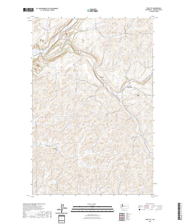 Pine City topographic map thumbnail