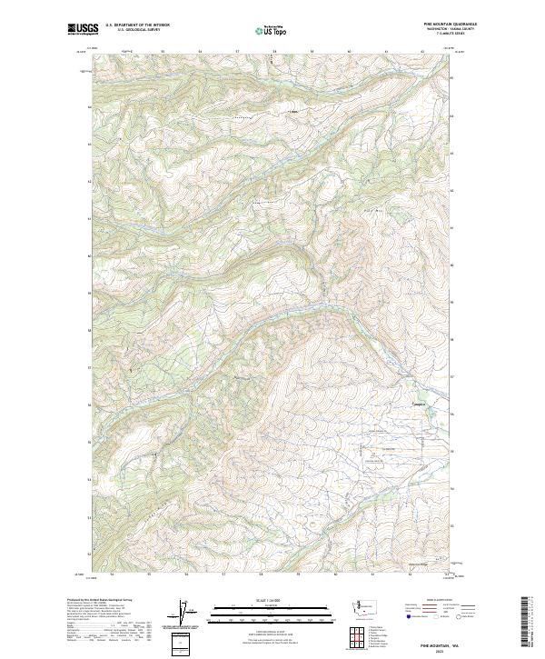 Pine Mountain topographic map thumbnail